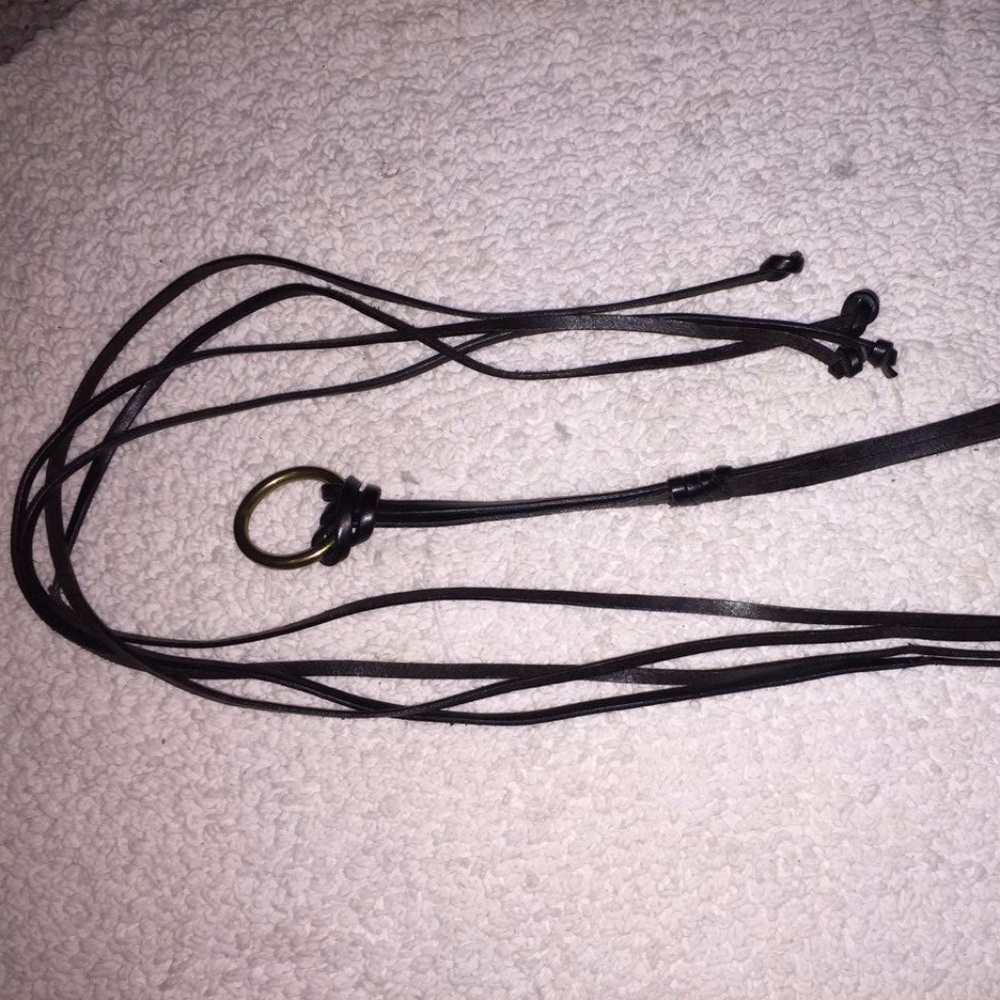 The Limited Black Leather Belt